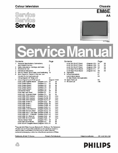 Philips EM8E AA Service Manual - Colour Television E_14780_000.eps 170704 - (13.220Kb) pag. 106